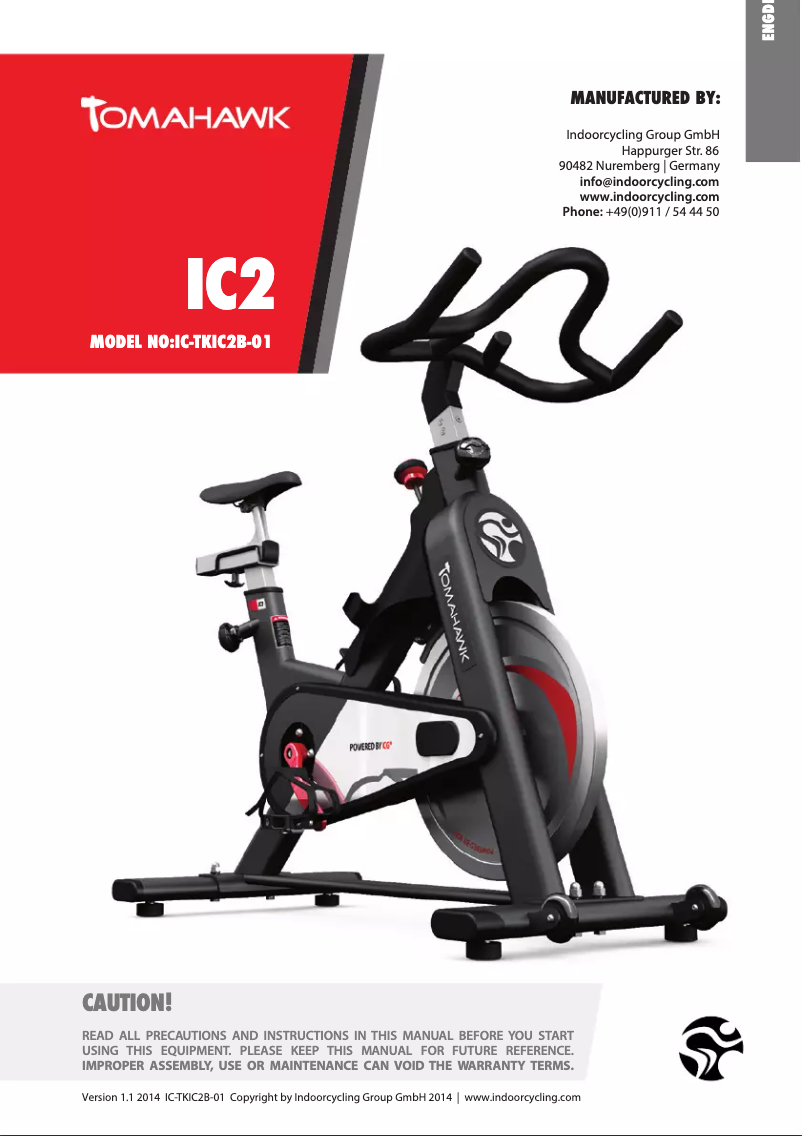 Página nº 1 - Manual de usuario Life Fitness IC2