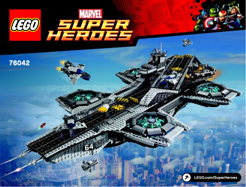 Página 1 del manual Manual de usuario Lego Marvel 7Super Heroes 76042