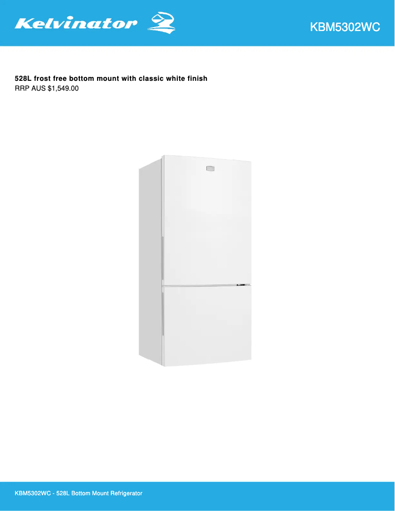 Imagen de la primera página del manual del dispositivo KBM5302WC