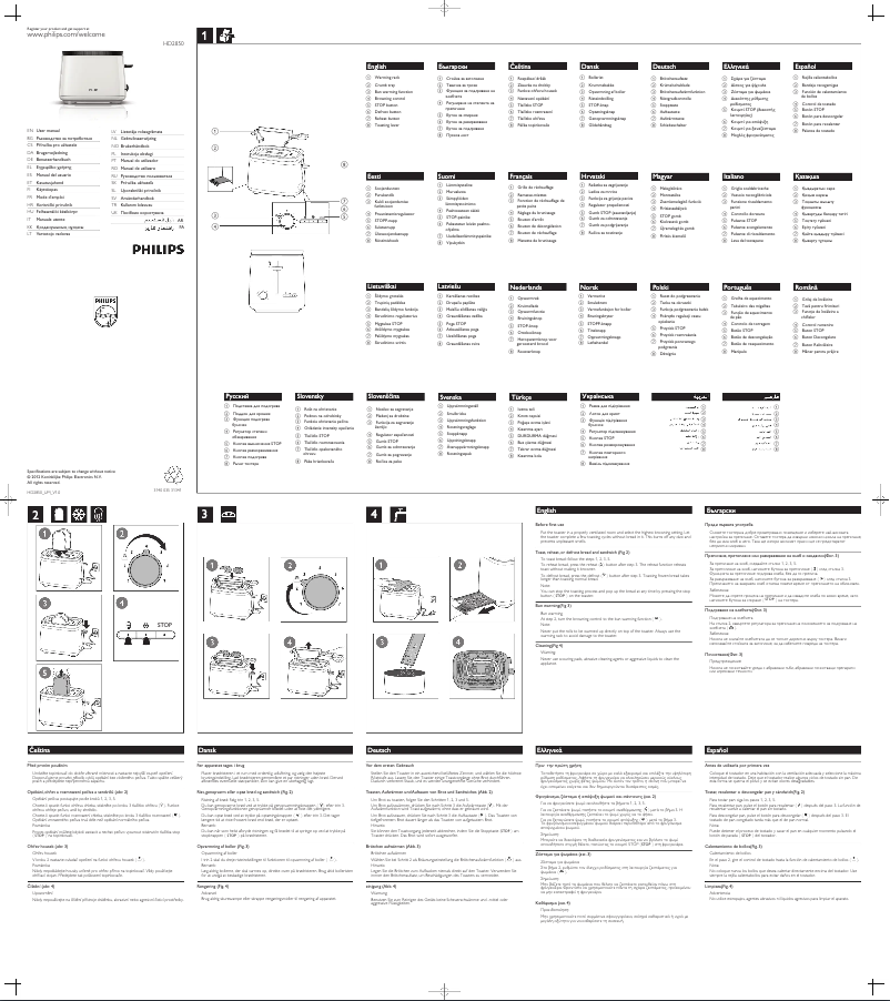 Imagen de la primera página del manual del dispositivo HD2850
