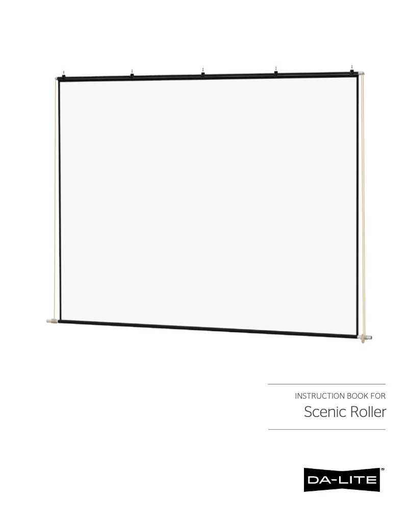 Imagen de la primera página del manual del dispositivo Scenic Roller 40323