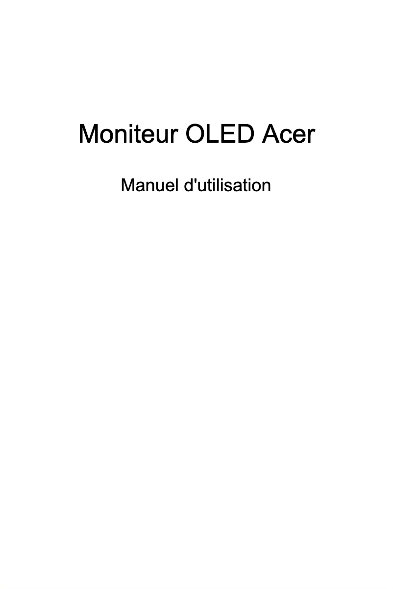 Página nº 1 - Manual de usuario Acer X34V