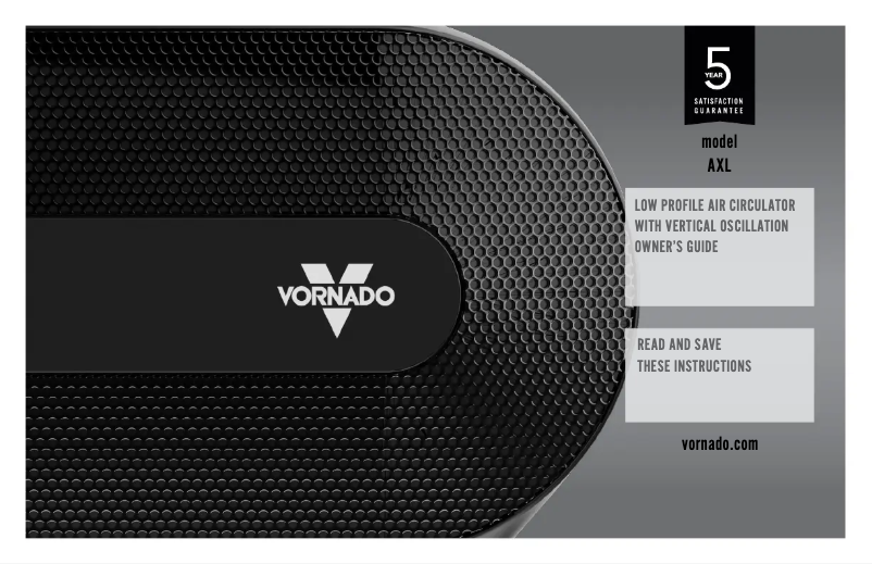 Página nº 1 - Manual de usuario Vornado AXL