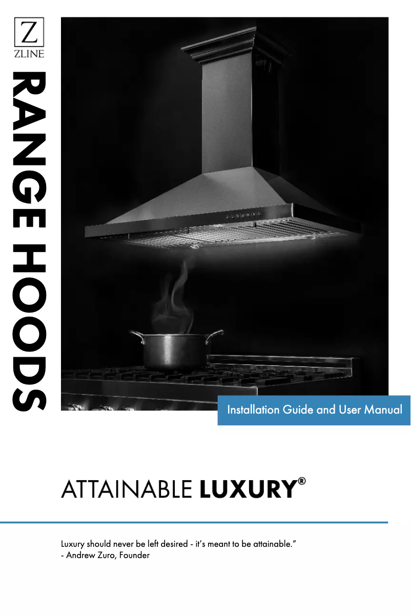 Página 1 del manual Manual de usuario ZLine KL3CRN30