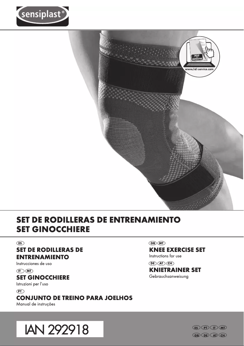 Página 1 del manual Manual de usuario Sensiplast IAN 292918