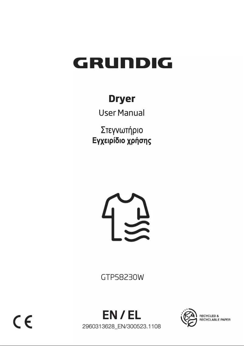 Página 1 del manual Manual de usuario Grundig GTP58230W