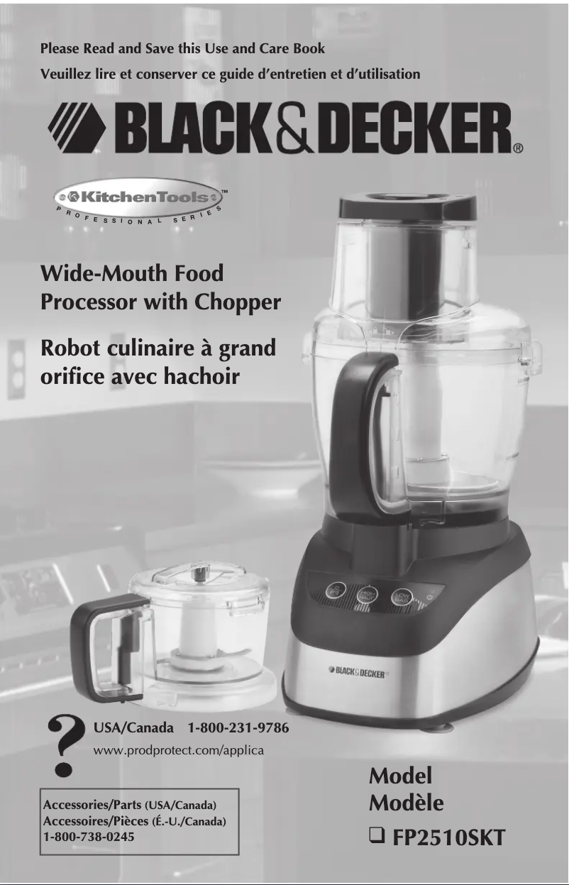 Página nº 1 - Manual de usuario Black & Decker FP2510SKT