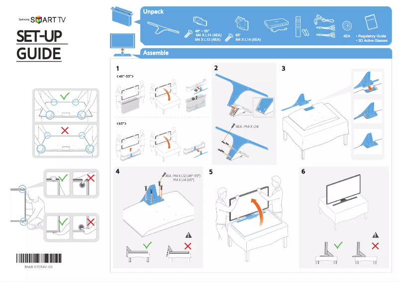 Imagen de la primera página del manual del dispositivo UN65JS8500F