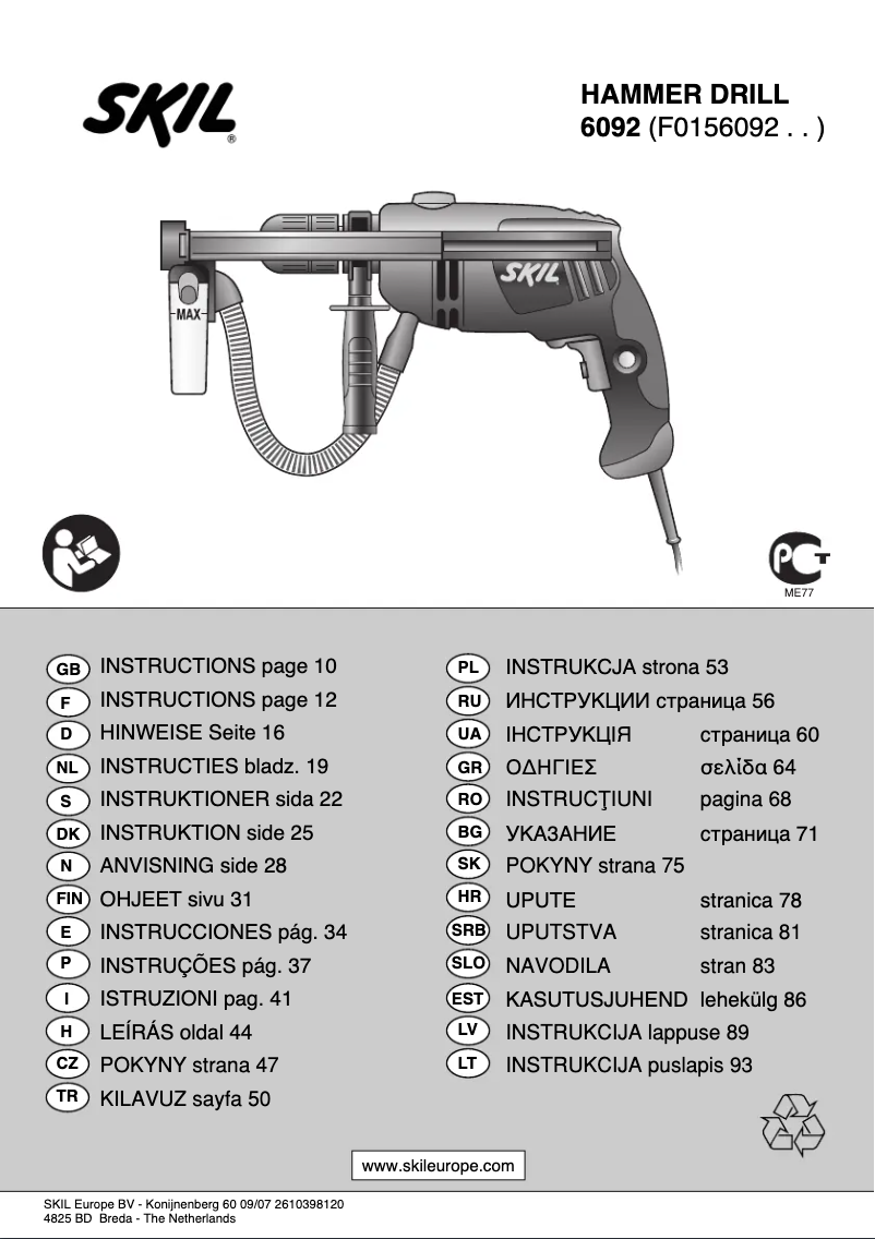 Página nº 1 - Manual de usuario Skil 6092