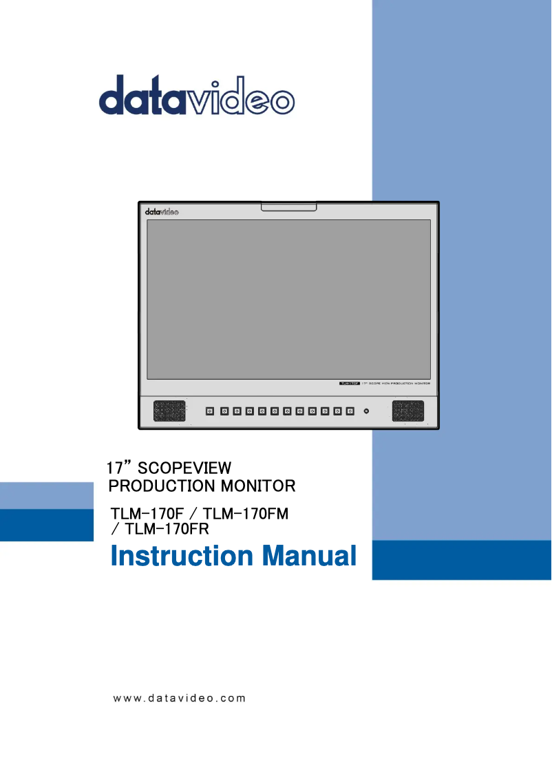 Imagen de la primera página del manual del dispositivo TLM-170F