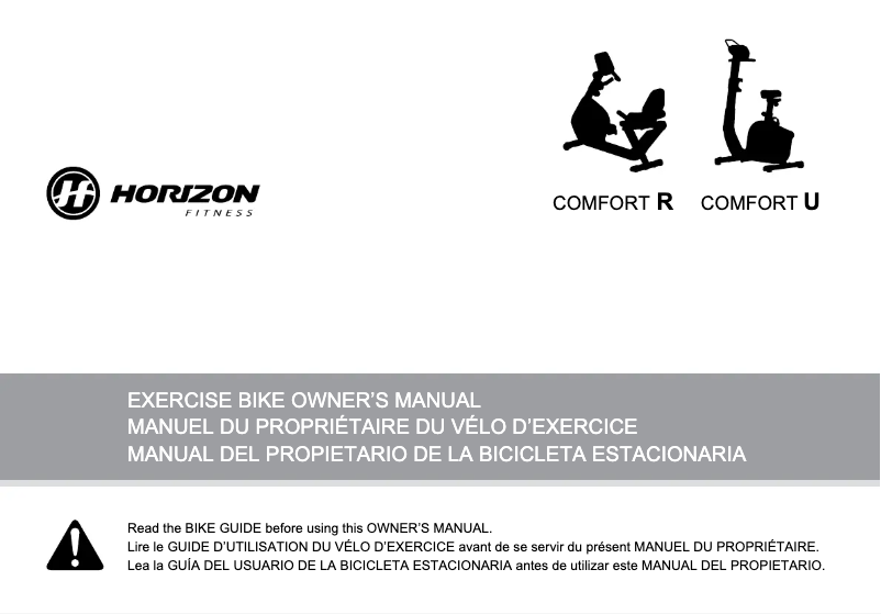 Imagen de la primera página del manual del dispositivo Comfort R