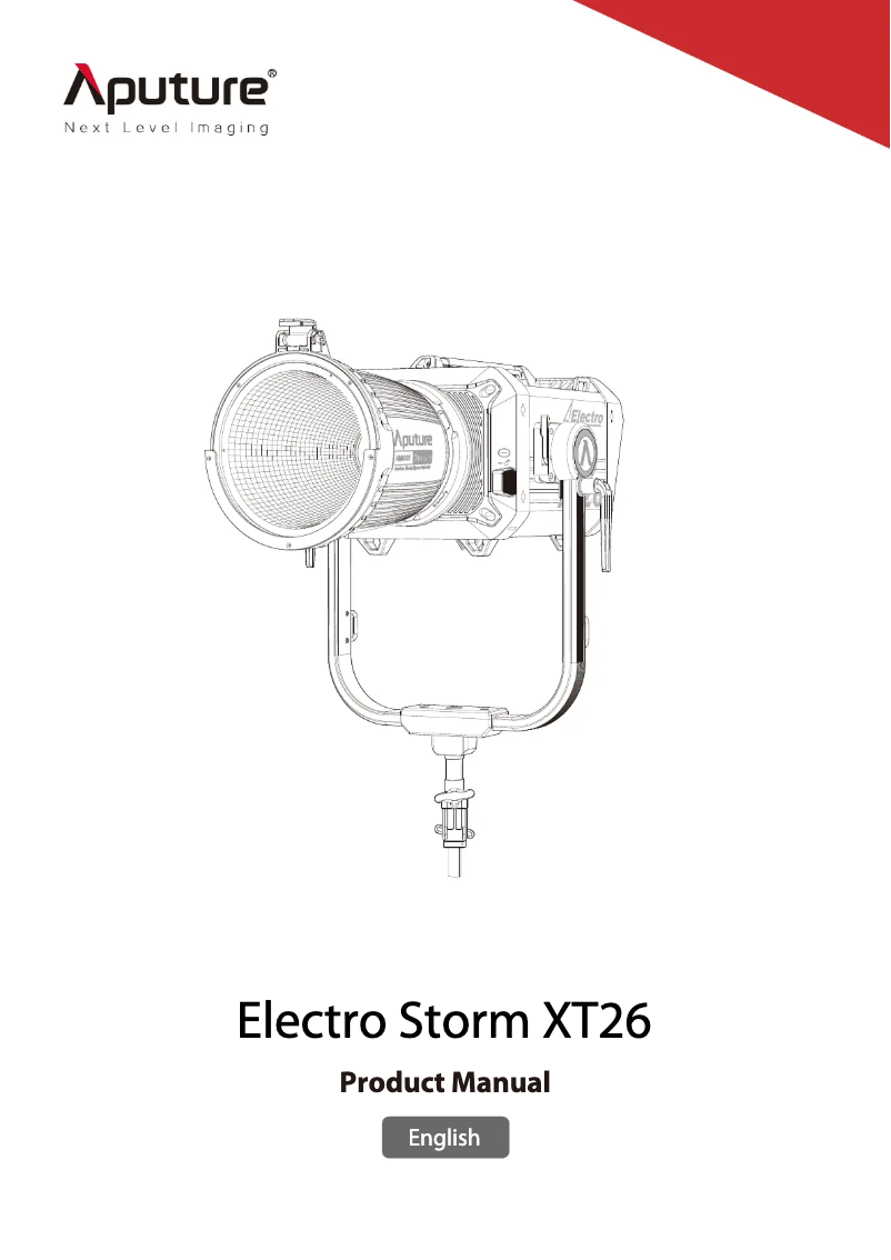Página nº 1 - Manual de usuario Aputure Electro Storm XT26