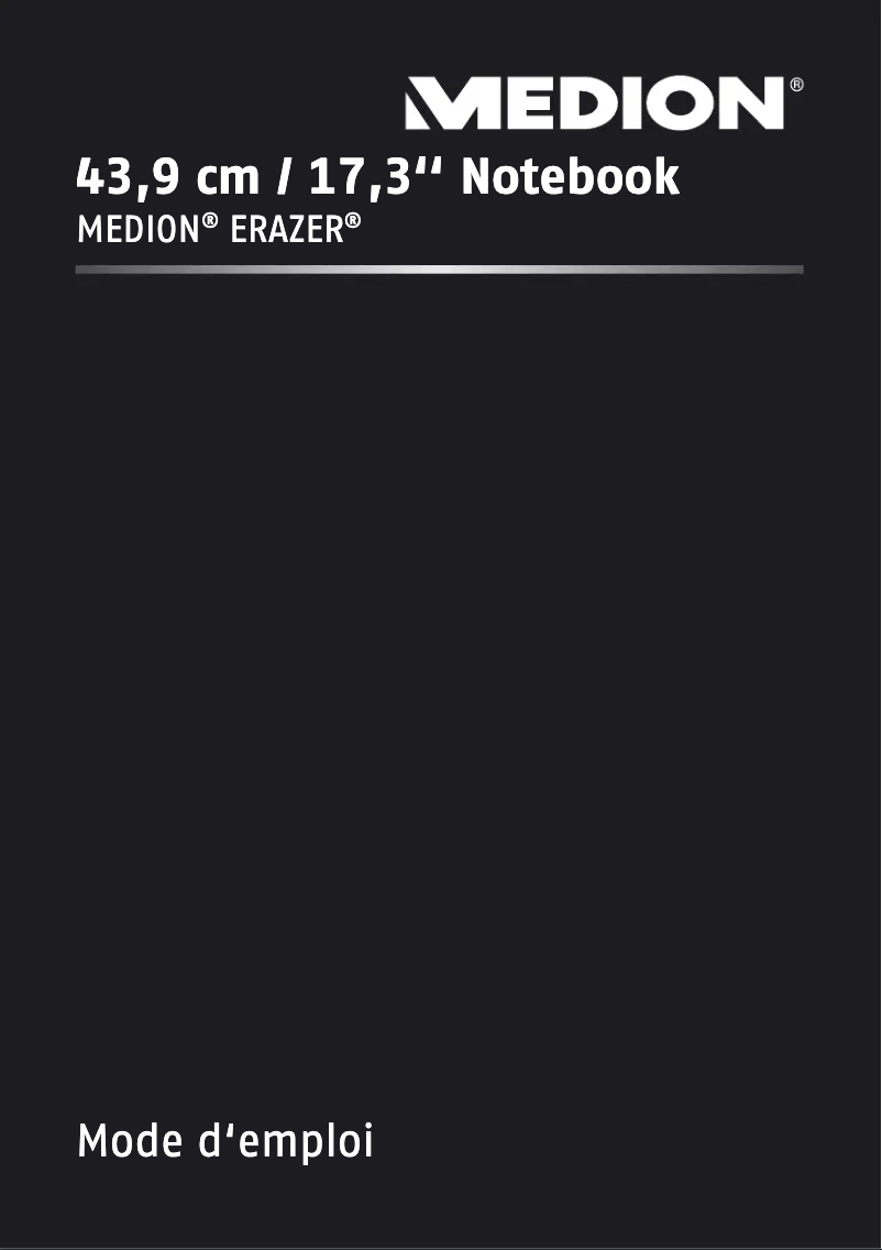 Página nº 1 - Manual de usuario Medion Erazer X7835 MD 99121