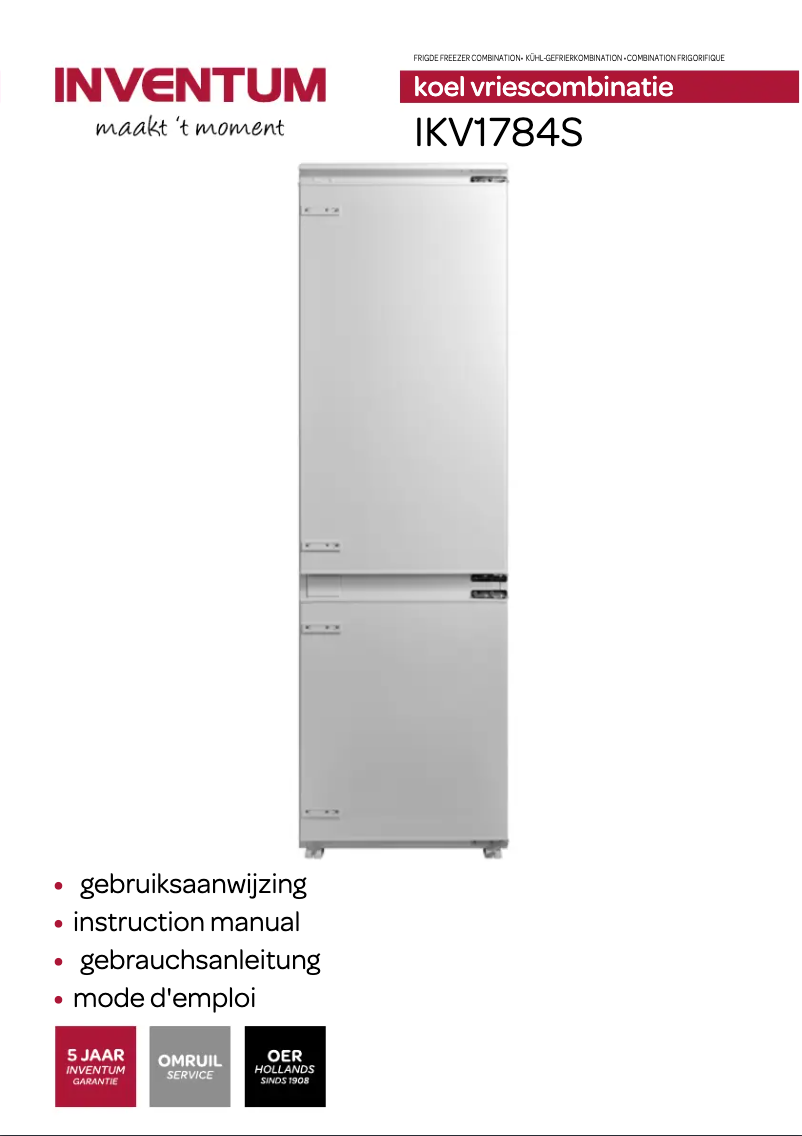 Página 1 del manual Manual de usuario Inventum IKV1784S