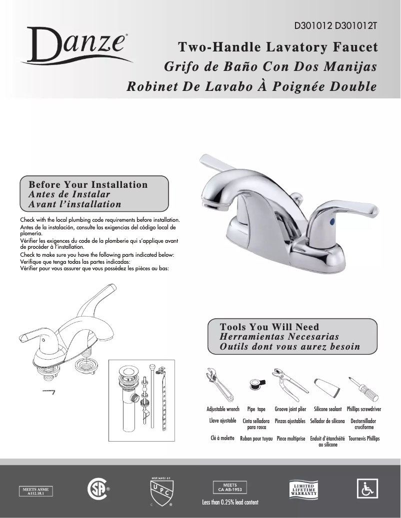 Imagen de la primera página del manual del dispositivo D301012
