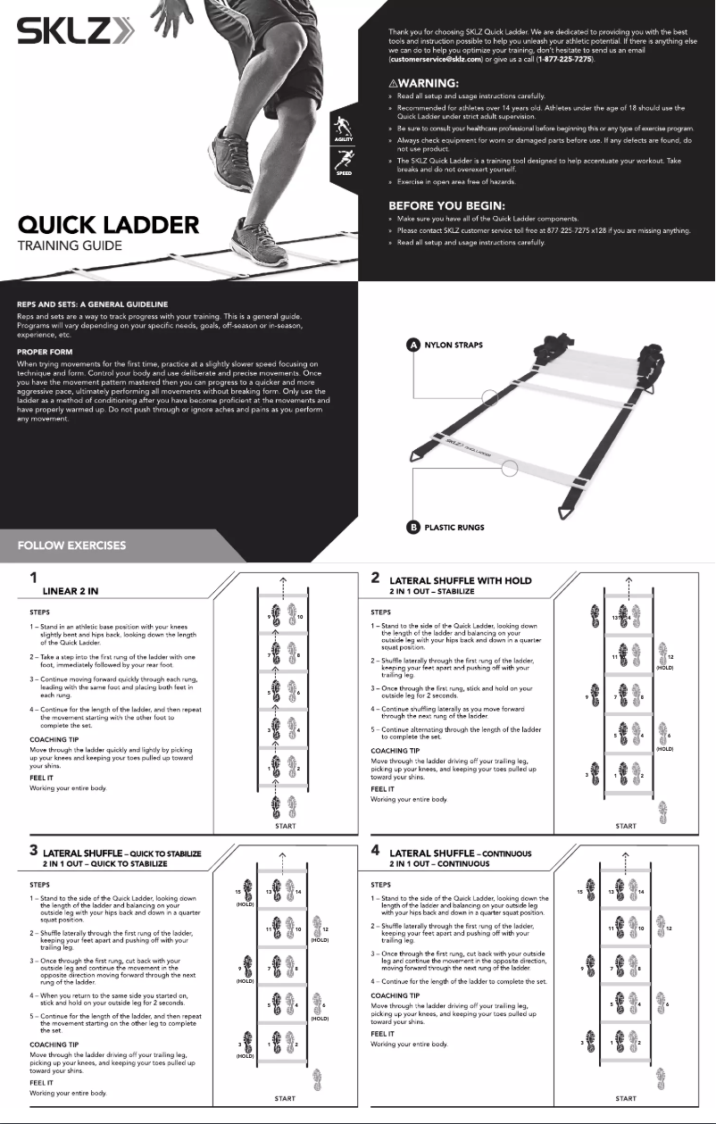 Página 1 del manual Manual de usuario SKLZ SAQ-SL01-02