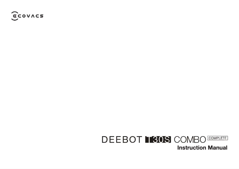 Página 1 del manual Manual de usuario ECOVACS DEEBOT T30S Combo