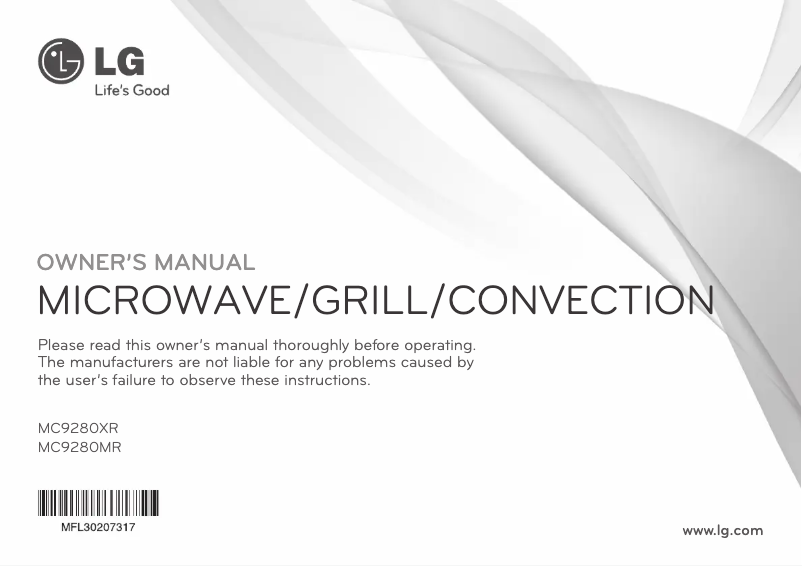 Imagen de la primera página del manual del dispositivo MC9280MCRS