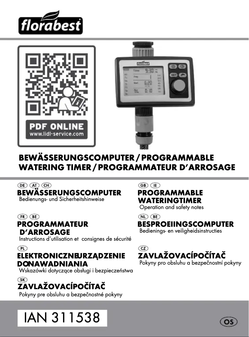 Imagen de la primera página del manual del dispositivo IAN 311538