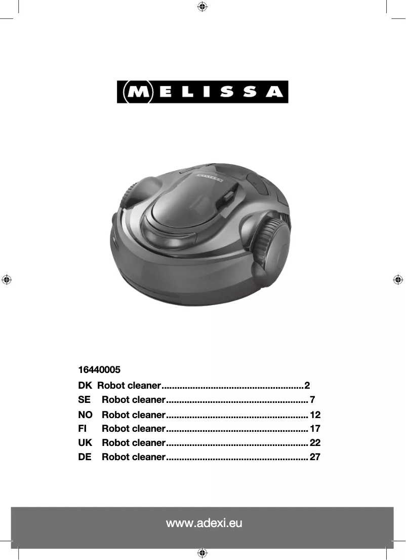 Página 1 del manual Manual de usuario Melissa 16440005