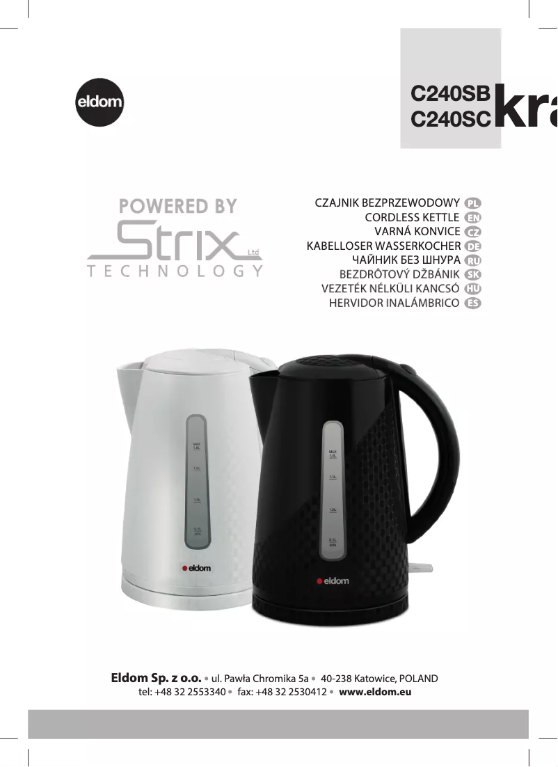 Imagen de la primera página del manual del dispositivo Kratta C240