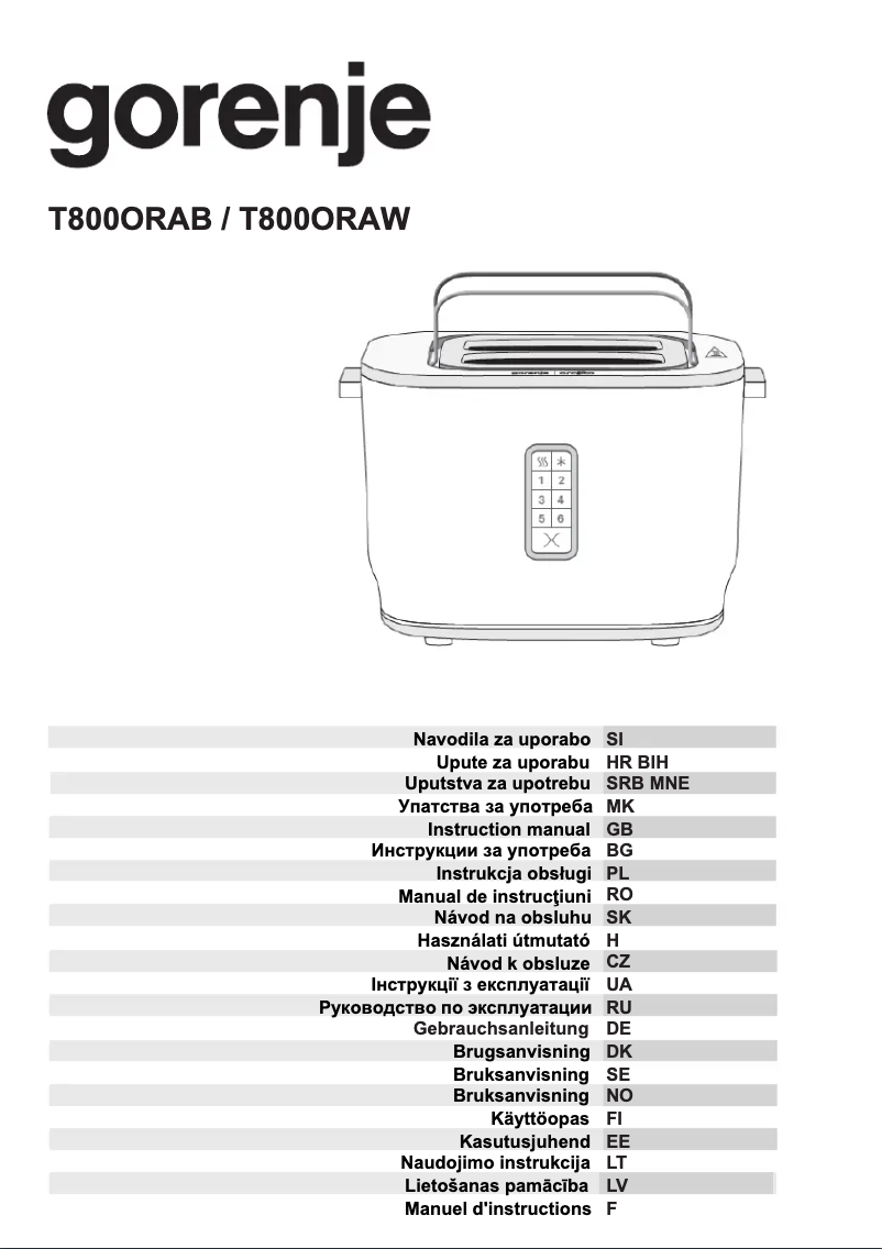 Imagen de la primera página del manual del dispositivo T800ORAW
