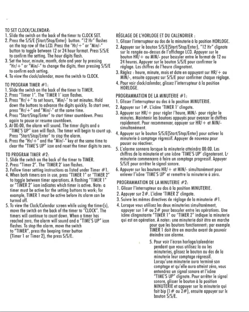 Página nº 1 - Manual de usuario Taylor 5828