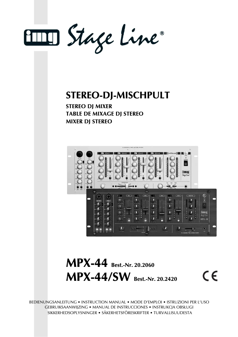 Página 1 del manual Manual de usuario Monacor MPX-44