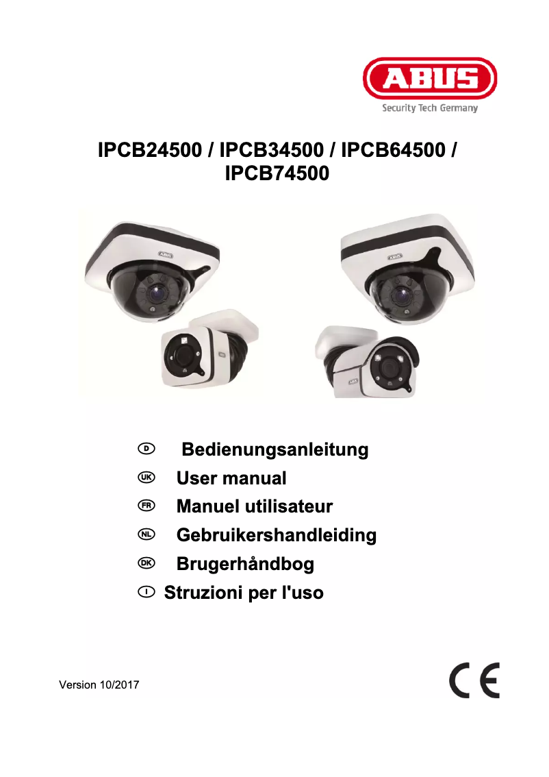 Página 1 del manual Manual de usuario Abus IPCB74500