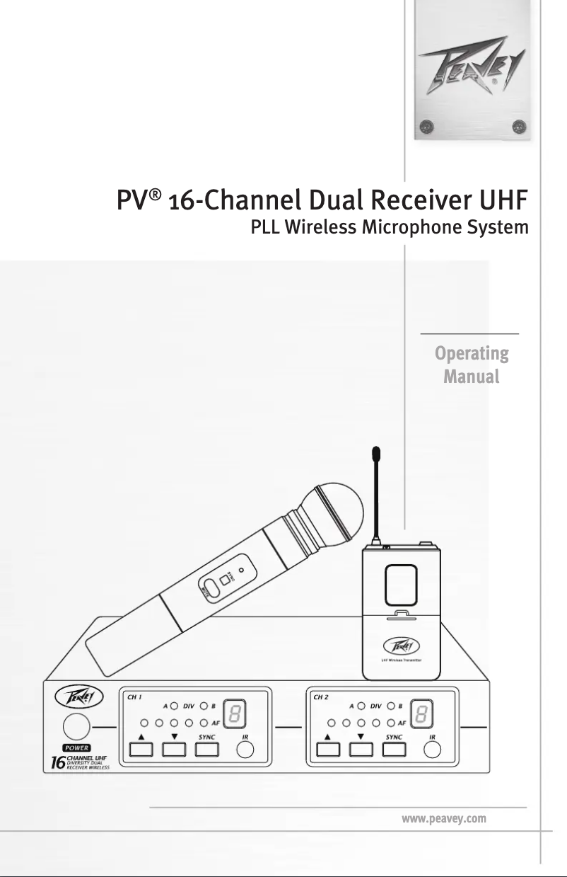 Página 1 del manual Manual de usuario Peavey PV 16DR