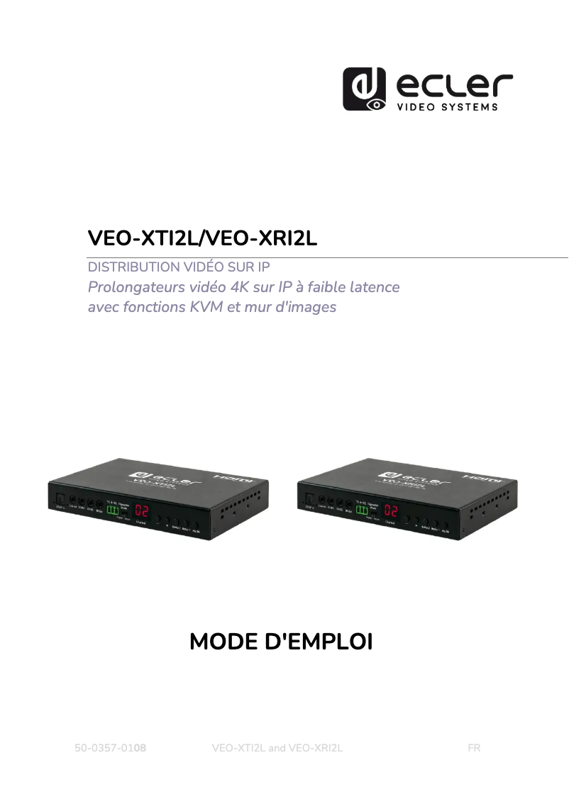 Imagen de la primera página del manual del dispositivo VEO-XTI2L