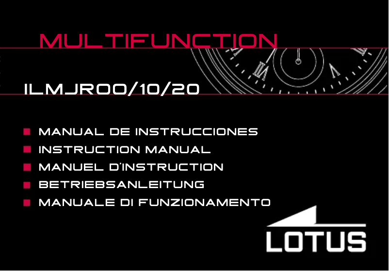 Página 1 del manual Manual de usuario Lotus 18215