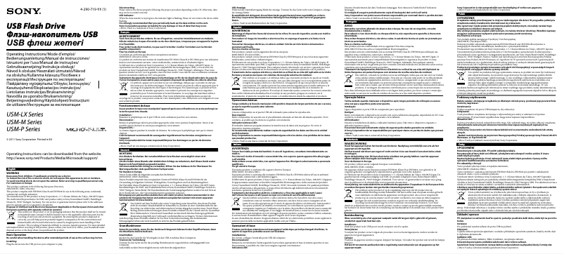 Imagen de la primera página del manual del dispositivo USM-16GP