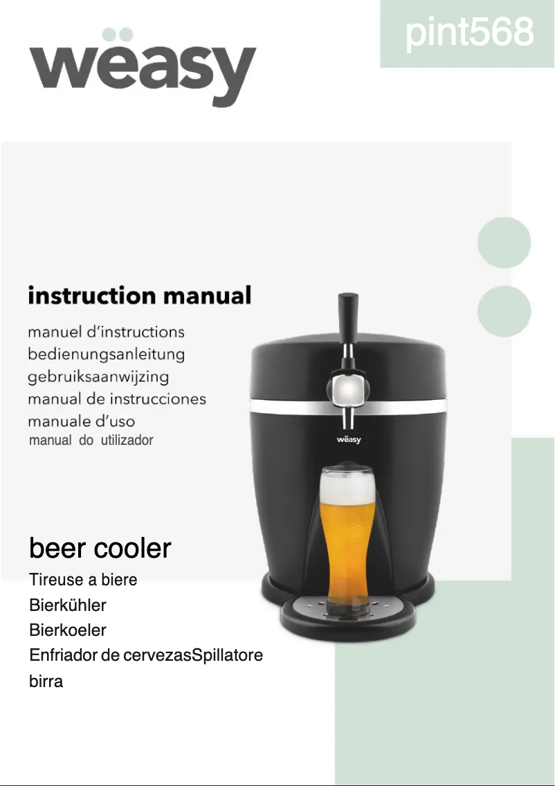 Imagen de la primera página del manual del dispositivo pint568