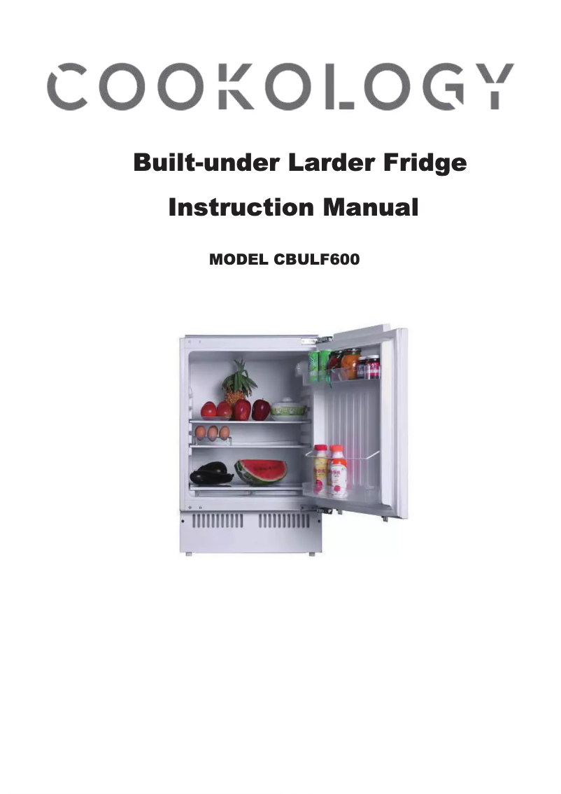 Página 1 del manual Manual de usuario Cookology CBULF600