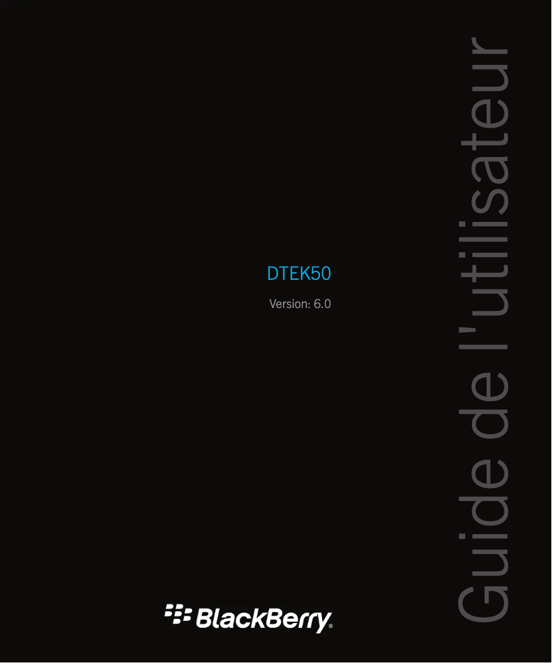 Página 1 del manual Manual de usuario BlackBerry DTEK50