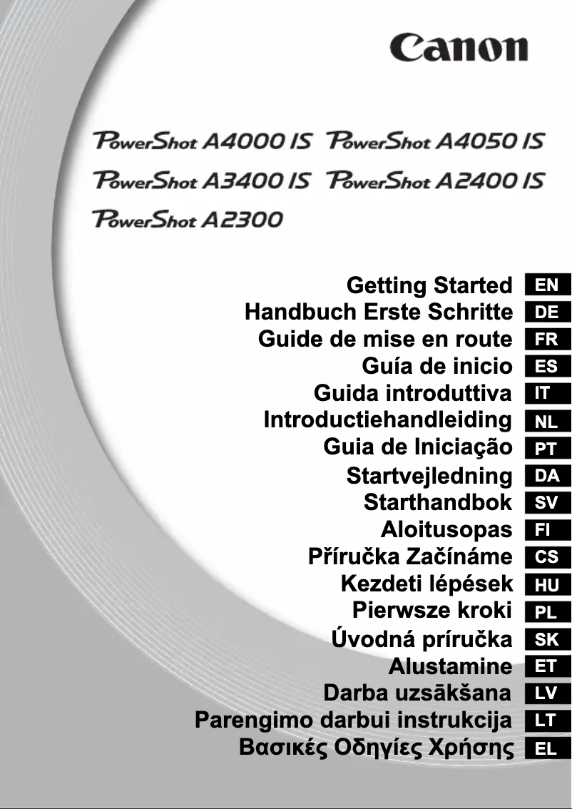 Página 1 del manual Manual de usuario Canon PowerShot A2300