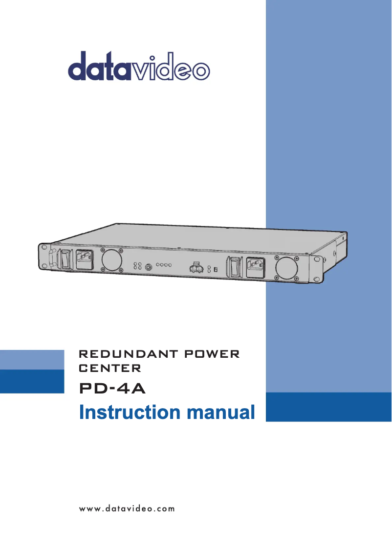Página 1 del manual Manual de usuario DataVideo PD-4A