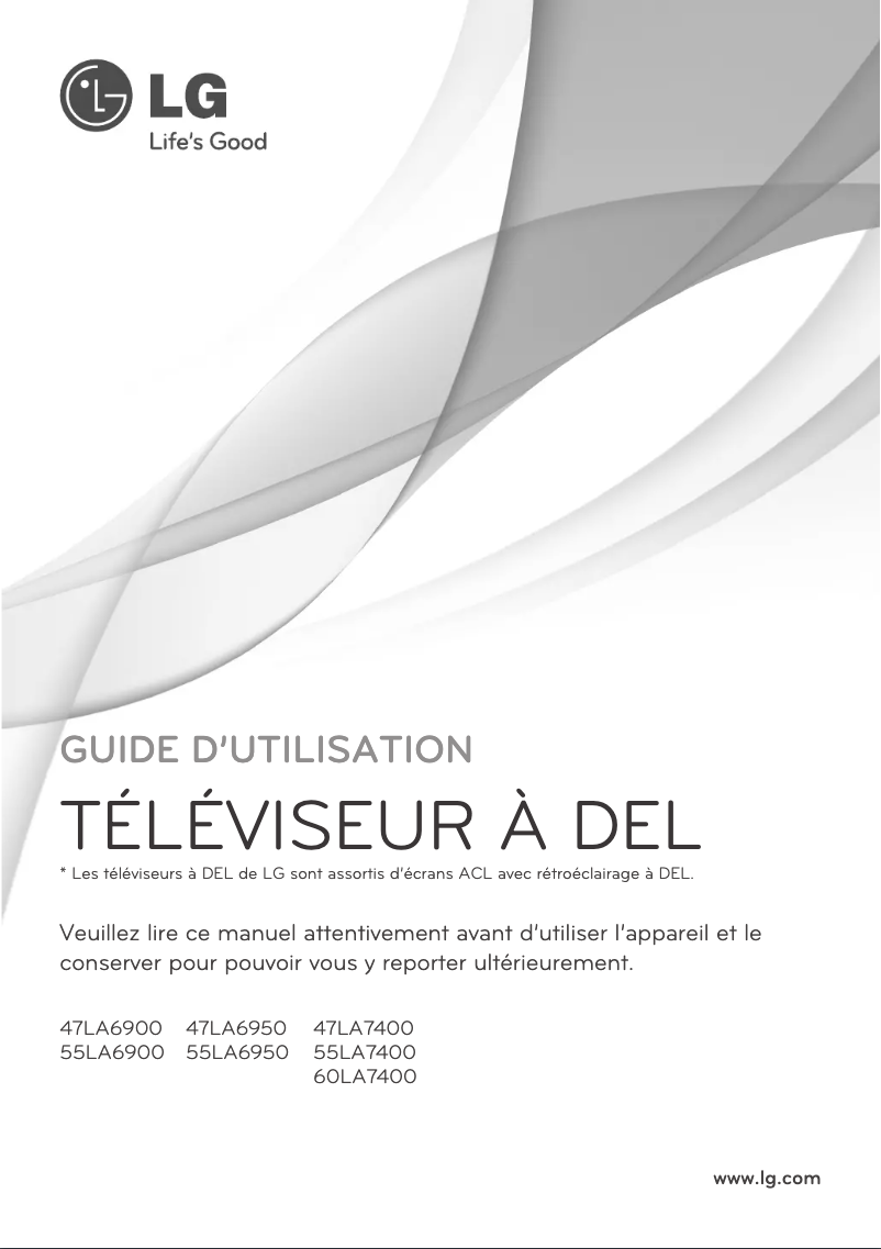 Imagen de la primera página del manual del dispositivo 55LA6900