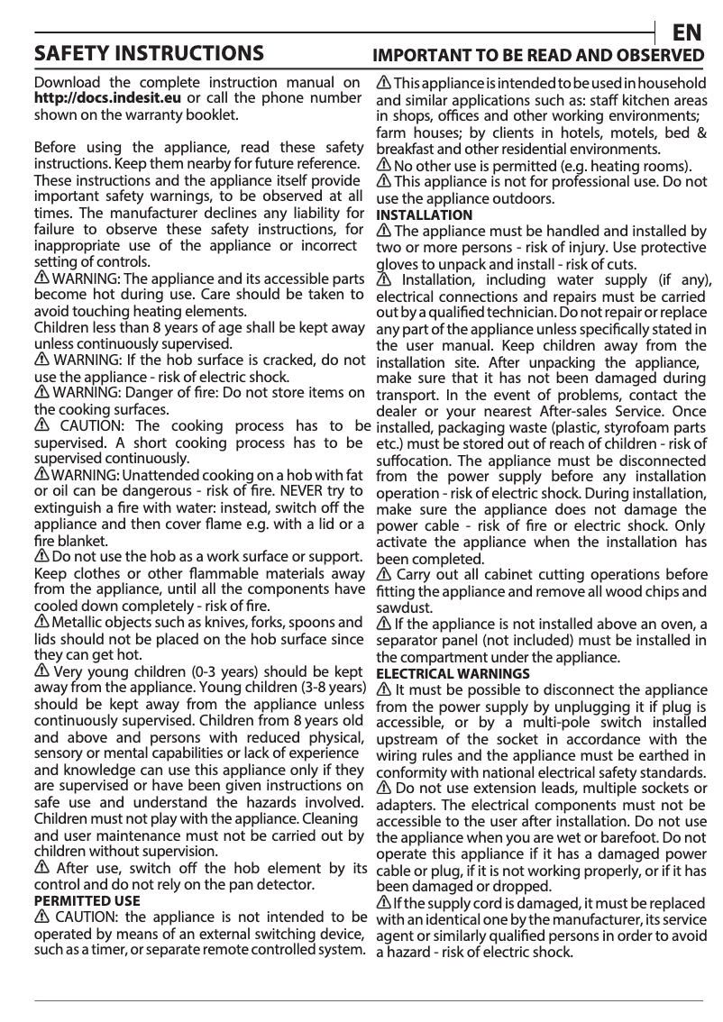 Imagen de la primera página del manual del dispositivo IS 15Q60 NE