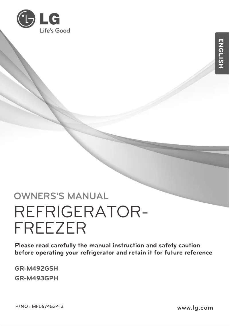 Imagen de la primera página del manual del dispositivo GR-M492GSH