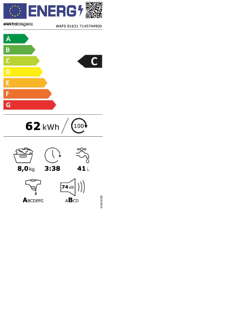 Página nº 1 - Manual de usuario Elektra Bregenz WAFS 81631