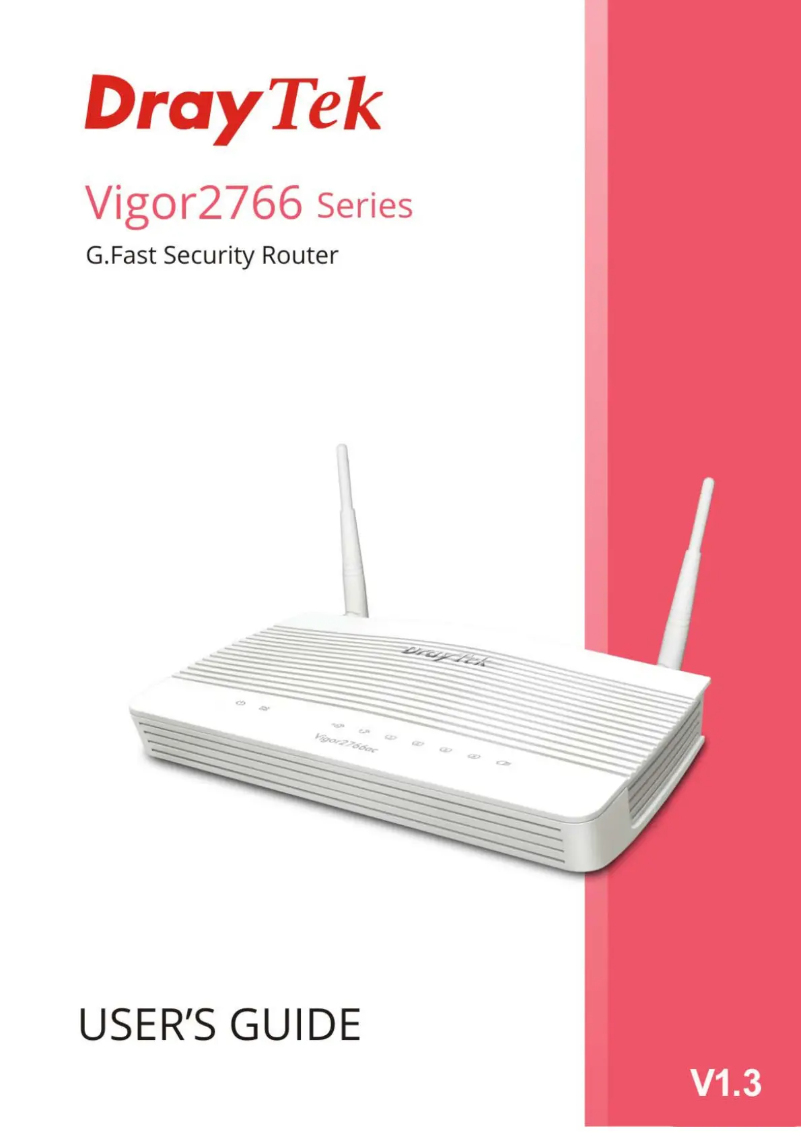 Imagen de la primera página del manual del dispositivo Vigor 2766Vac