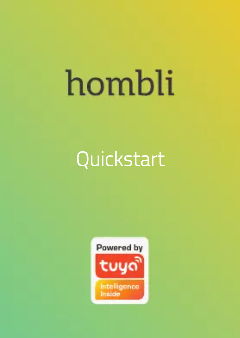 Página 1 del manual Manual de usuario Hombli Smart Spot