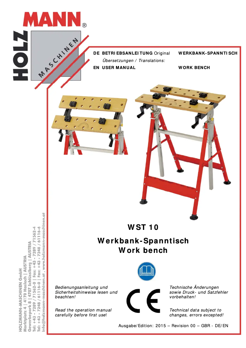 Página 1 del manual Manual de usuario Holzmann WST10