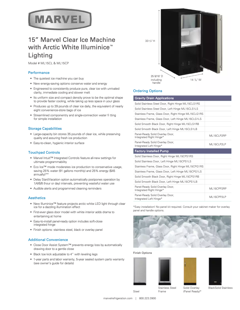 Imagen de la primera página del manual del dispositivo ML15CP2R