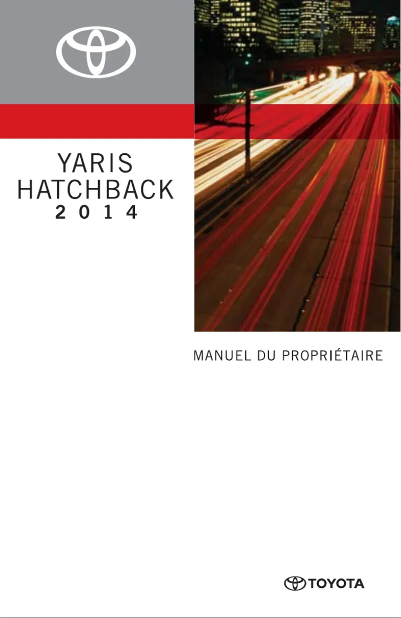 Imagen de la primera página del manual del dispositivo Yaris Hatchback (2014)