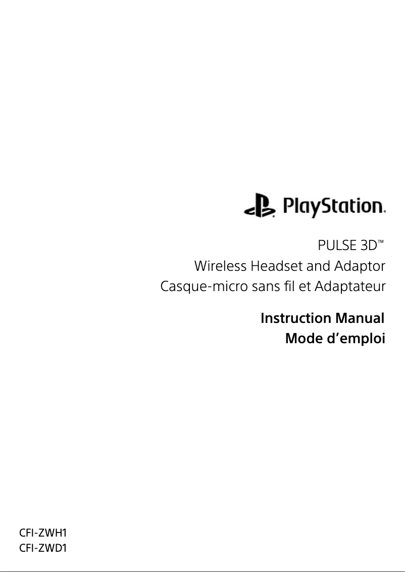 Página 1 del manual Manual de usuario Sony PlayStation Pulse 3D