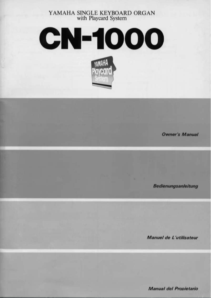 Imagen de la primera página del manual del dispositivo CN-1000