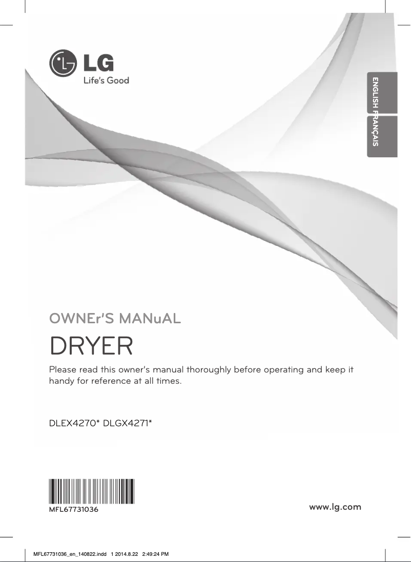 Página 1 del manual Manual de usuario LG DLEX4270W